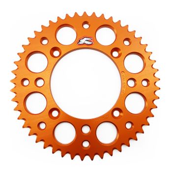 REAR SPROCKET ORANGE ALLOY RENTHAL 49T, 2025 GASGAS/HUSQVARNA/KTM, ULTRALITE 518U-420-49GPOR