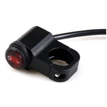 HANDLEBAR SWITCH 22mm LIGHTS ON OFF WATERPROOF