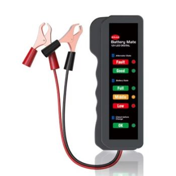 12V DIGITAL ALTERNATOR BATTERY TESTER 6 LED LIGHTS DISPLAY DIAGNOSTIC TOOL