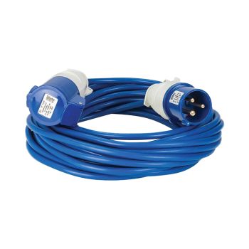 DEFENDER EXTENSION LEAD BLUE, 2.5mm, 16A, 14M