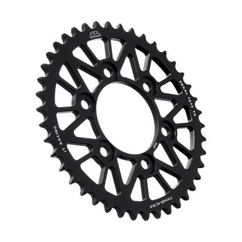 REAR SPROCKET ALLOY BLACK. JTA1489.42BLK, 7075-T6 Aluminium
