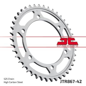 REAR SPROCKET JTR867.42 STEEL, HONDA ROAD