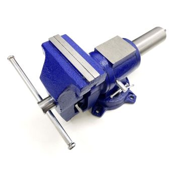 YORK VICE ROTATING BODY PIPE CLAMP 5" 125mm JAW 360° SWIVEL BASE - TOOLZONE KDPVC015