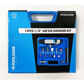 DIE GRINDER KIT 1/4" WITH 1/8" AND 1/4" COLLETS - TOOLZONE KDPAT021