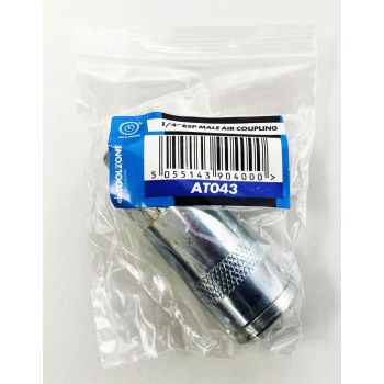 AIR COUPLING QUICK RELEASE 1/4" BSP MALE THREAD - TOOLZONE KDPAT043