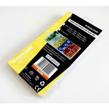 CAR FUSES STANDARD BLADE 120pc ASSORTED 5a-30a - TOOLZONE KDPAU296