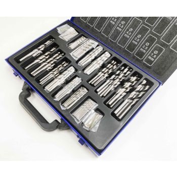 DRILL BIT SET HSS METRIC 170PC 1-8mm - TOOLZONE KDPDR057