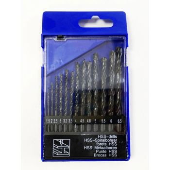 DRILL BIT SET HSS 13PC 1.5-6.5mm - TOOLZONE KDPDR082
