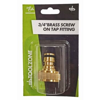 TAP FITTING 3/4" BRASS SCREW ON - TOOLZONE KDPGD155