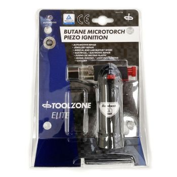 BUTANE MICROTORCH PIEZO IGNITION - TOOLZONE KDPHB289