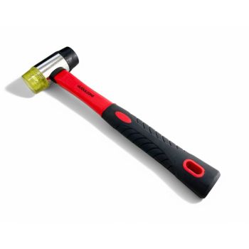 HAMMER RUBBER AND PLASTIC FACE 40mm FIBREGLASS HANDLE 330mm - TOOLZONE KDPHM127