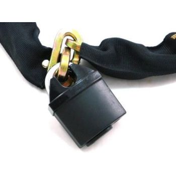 CHAIN 1100mm x 10mm WITH 65mm HEAVY DUTY PADLOCK AND 3 KEYS - TOOLZONE KDPLK074