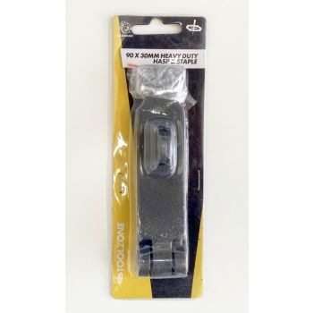 HASP AND STAPLE CAST IRON 90x30mm 3.8mm THICK - TOOLZONE KDPLK085