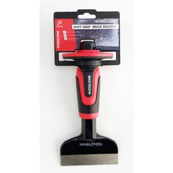 BRICK BOLSTER 216 x 102 x 22mm DROP FORGED STEEL SOFT GRIP - TOOLZONE KDPPN171