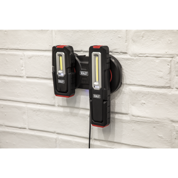 PAIR OF LED TORCHES, WIRELESS MAGNETIC CHARGING BASE 3W & 5W