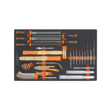 Soft Thermoformed Tray with Tool Assortment, Drawer Size 25 - Beta Tools M230