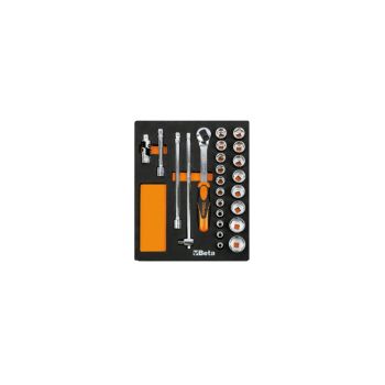 Soft Thermoformed Tray with Tool Assortment, Drawer Size 24 - Beta Tools M83