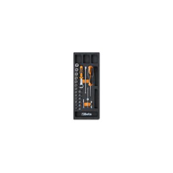 Soft Thermoformed Tray with Tool Assortment, Drawer Size 25 - Beta Tools M91