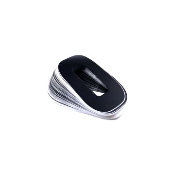 RACE NUMBERS - 0 ZERO - BLACK, PACK OF 25 / 15cm 6" / VINYL STICKER
