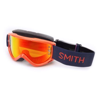010 SMITH FUEL V.1 MAX RED ROCK, M00303909912 - END OF LINE, MIRRORED LENS AND CLEAR LENS
