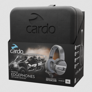 CARDO PACKTALK EDGEPHONES HEADSET, INTERCOMS, TRACK COMMUNICATION, WIRELESS