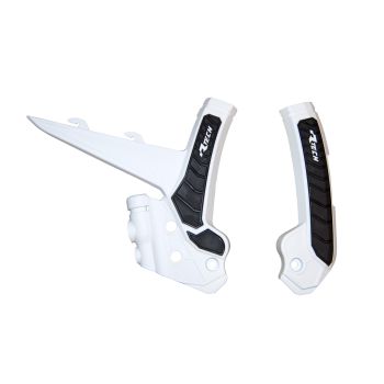 GRIPPY FRAME GUARD GASGAS 2024-2025 WHITE/BLACK, R-TECH R-PRTGASBNNR1