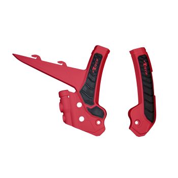 GRIPPY FRAME GUARD GASGAS 2024-2025 RED/BLACK, R-TECH R-PRTGASRGNR1