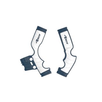 GRIPPY FRAME GUARD KTM SX 65 2016-24, HUSKY TC65 2017-24, GASGAS MC 65 2021-24, BLUE/WHITE, R-TECH R-PRTKTMBLBN4