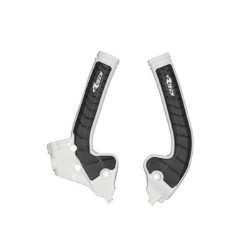 GRIPPY FRAME GUARD KTM SX 85 2018-24, HUSKY TC 85 2018-24, GASGAS MC 85 2021-24, WHITE/BLACK, R-TECH R-PRTKTMBNNR5