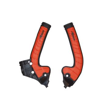 GRIPPY FRAME GUARD KTM SX 85 2018-24, HUSKY TC 85 2018-24, GASGAS MC 85 2021-24, BLACK/ORANGE, R-TECH R-PRTKTMNRAR5