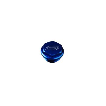REAR BRAKE RESERVOIR COVER BLUE 04-26 KTM HUSQVARNA HUSABERG SHERCO DUCATI STARK TRIUMPH SCAR 5901B