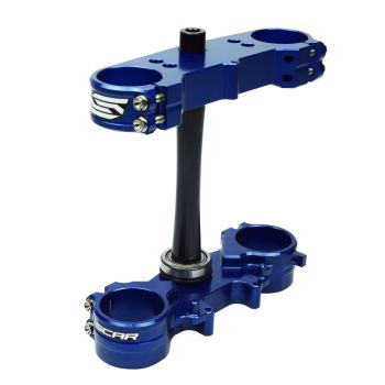 TRIPLE CLAMPS BLUE YZF OFFSET 22mm SCAR S1424