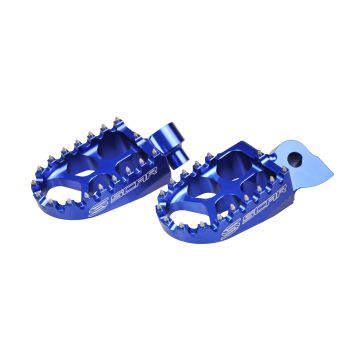 EVO FOOTPEGS BLUE 97-26 ALTA REDSHIFT EX MX SM FANTIC XE XX YAMAHA YZ WR TENERE 57mm SCAR S1511B