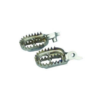 TITANIUM FOOTPEGS GRIPPER 23-26 FANTIC YAMAHA XXF WR YZ F FX 250 450 60mm WIDE 27 TEETH SCAR S1517