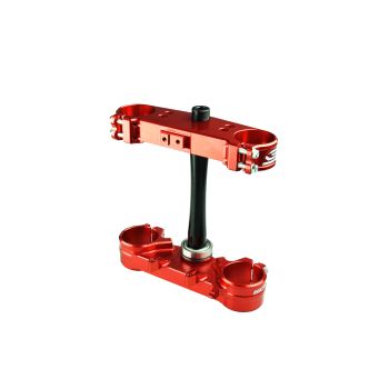 TRIPLE CLAMPS RED 22-25 CRF OFFSET 22mm SCAR S2421