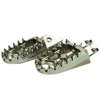 EVO FOOTPEGS TITANIUM COLOR 02-26 HONDA KAWASAKI CR CRF KX 125 150 250 300 450 1000 1100 57mm SCAR S3515