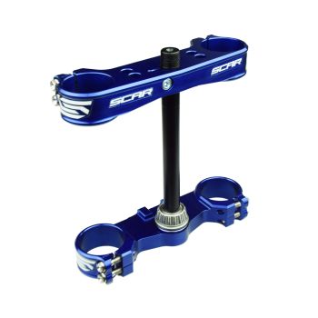 TRIPLE CLAMPS BLUE TC 85 16mm OFFSET SCAR S5416B