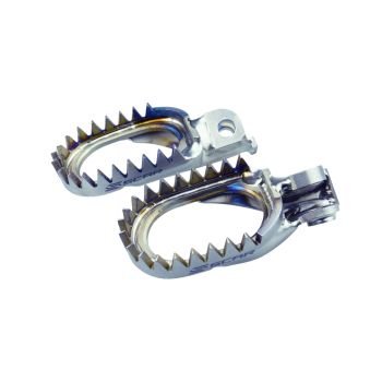 TITANIUM FOOTPEGS ANTI-MUD 98-26 BETA GASGAS HUSABERG HUSQVARNA KTM SHERCO 60mm SCAR S5516AM