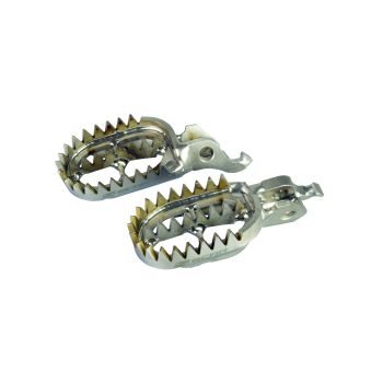 TITANIUM FOOTPEGS GRIPPER 24-26 TRIUMPH TF 250 450 C E X RC GR5-TI 60mm 27 TEETH SCAR S9516