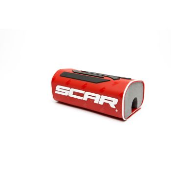 OVERSIZE HANDLEBAR PAD RED WITHOUT CROSSBAR 1 1-8 SCAR SMSORD