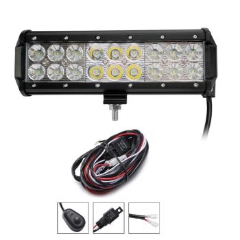 226mm 9" LED SPOT LIGHT BAR 18 LED 54W + WIRING KIT INCLUDED