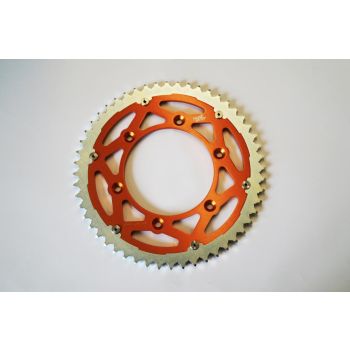 REAR SPROCKET TWINRING KTM, VERTEX 892-897DUOOR48, ORANGE, 707576 ALLOY & C45 STEEL
