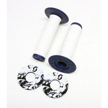 SCOTT MX SXII GRIPS 22/25mm, WHITE/BLUE, SC310016