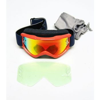 010 SMITH FUEL V.1 MAX RED ROCK, M00303909912 - END OF LINE, MIRRORED LENS AND CLEAR LENS