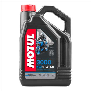 3000 10W40 4T 4 Litre, MOTUL 450041, BOX=4, Motorcycle, MINERAL