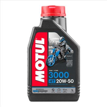 3000 20W50 4T 1 Litre, MOTUL 450038, BOX=12, Motorcycle, MINERAL