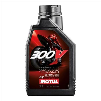 300V FL ROAD RACING 10W40 1 Litre, MOTUL 450008, BOX=12, Motorcycle, 100% SYNTHETIC