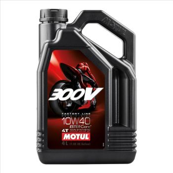 300V FL ROAD RACING 10W40 4 Litre, MOTUL 450009, BOX=4, Motorcycle, 100% SYNTHETIC