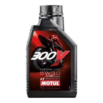 300V FL ROAD RACING 5W30 1 Litre, MOTUL 450004, BOX=12, Motorcycle, 100% SYNTHETIC