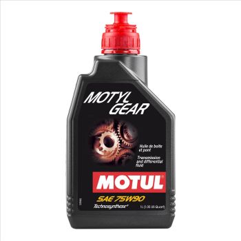 MOTUL GEAR 75W90 1 Litre, MOTUL 450087, BOX=12, Transmission / Gear Oil / Diff Oil, TECHNOSYNTHESE